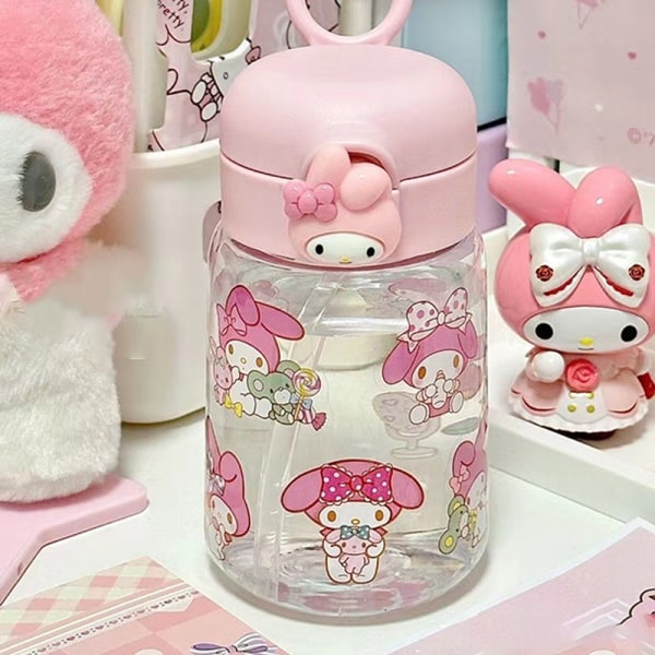 Cinnamoroll Sanrio Vattenflaska Anime Kuromi Melody Plastbil White