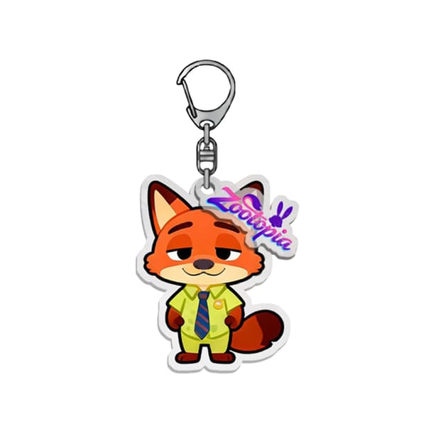 Zootopia Q Version Nøglering Judy Nick Akryl Taske Vedhæng Bil Nøglering A3