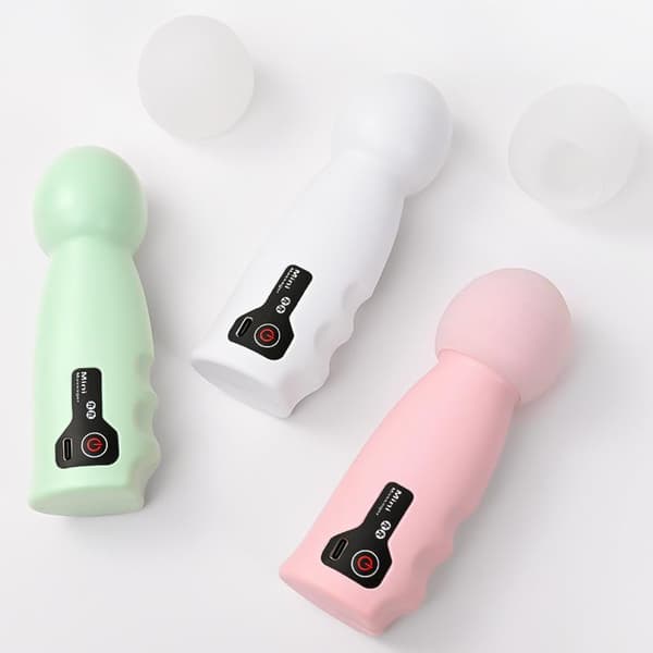 Mini håndholdt bærbar elektrisk massager til ryggen White