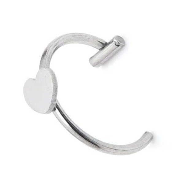 1 Stk Rustfrit Stål Næse Ring Bøjle Septum Ringe C Clip Lip Rin A3