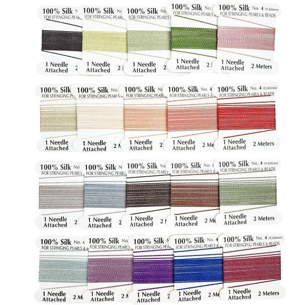 #4 0.6mm*2meter Flerfarget Silketråd For Kvinner DIY Smykker M A4