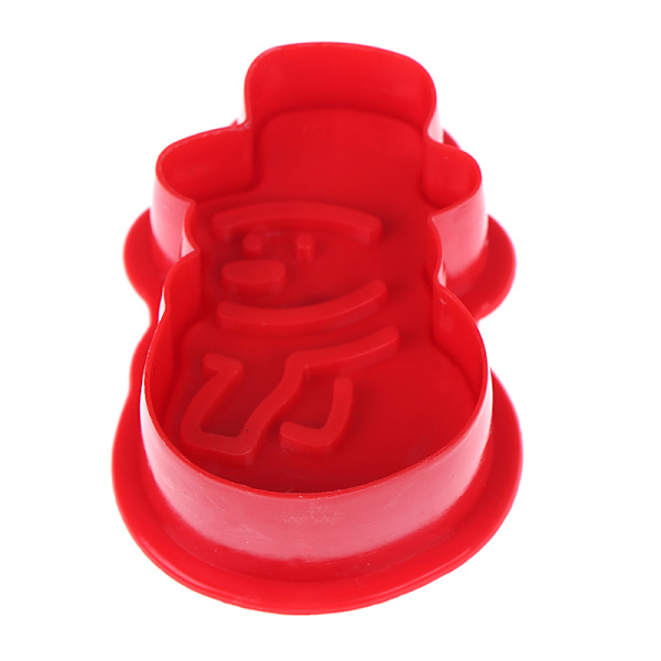 4 stk/sett julekjeks kjeksform 3d cookie stempel ter di
