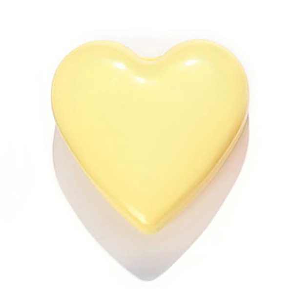 Mini Portable Folding Compact Heart Pocket Hair Brush Mirror St Yellow