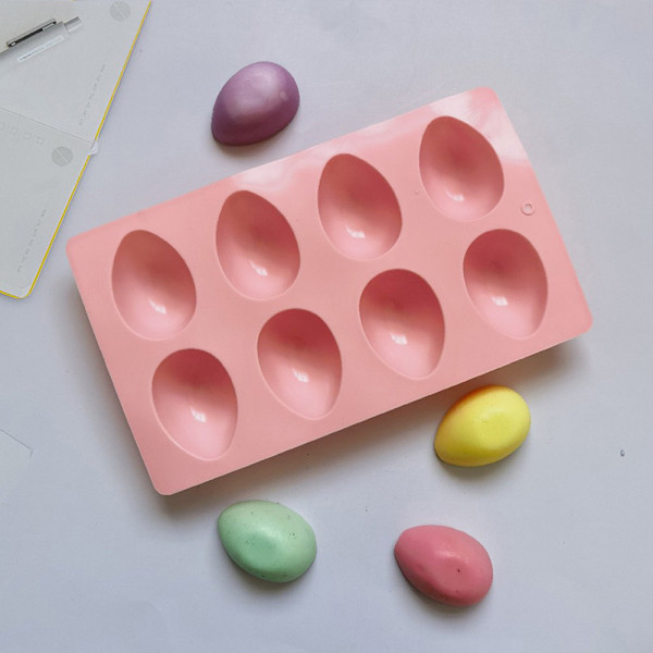 Påske Egg Silikon Bakeform Konditori Sjokoladeform Pudding Red
