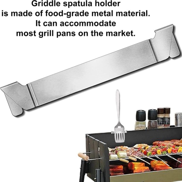 Grillgridspatelholder Justerbar rustfrit stålgrill