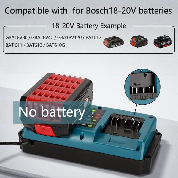 Batterilader for 14,4-18V BAT609 BAT609G litium-ion-batteri UK