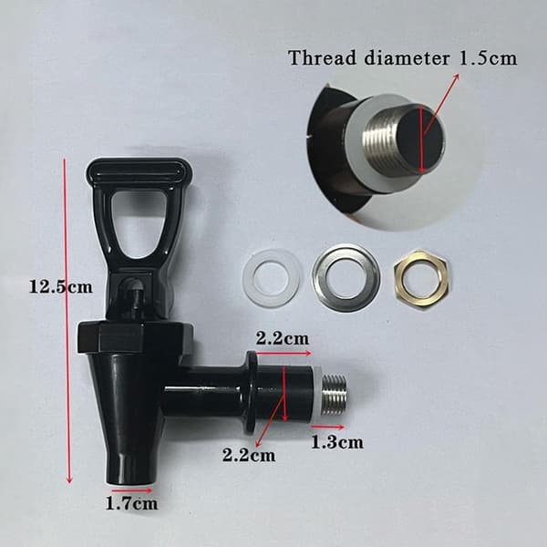 1 st mjölktefat kranbyte ölkran juice dispenser Black