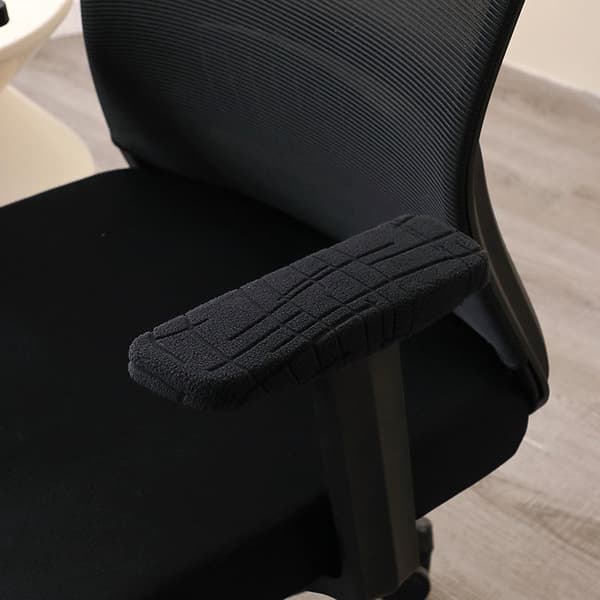 2 kpl työtuolin käsinojan suojukset pyörivän tuolin käsinojan suojus C Light Gray 2Pcs
