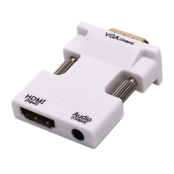 VGA til HDMI Adapter Full HD 1080P o Video Converter Bærbar PC