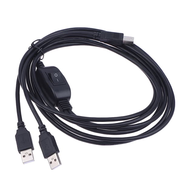 2-i-1 USB A til B printerkabel til 3D-printer splitter til to