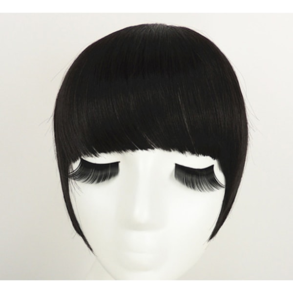 Hapsu Clip In On Bangs Suorat hiustenpidennykset nature balck