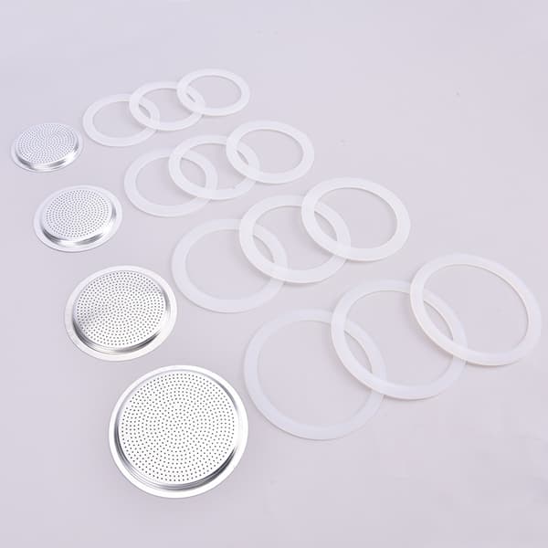Rustfrit stål pakning filterplade og silikone gel ring udskiftning 6CUP