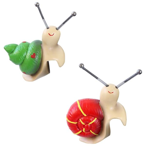 Snigelformad krukkramare blomsterfigur i harts