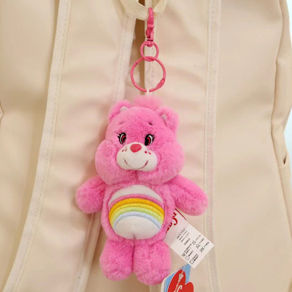 Love Heart Bear Cartoon Plys fyldt dukke vedhæng nøglering Gif A12