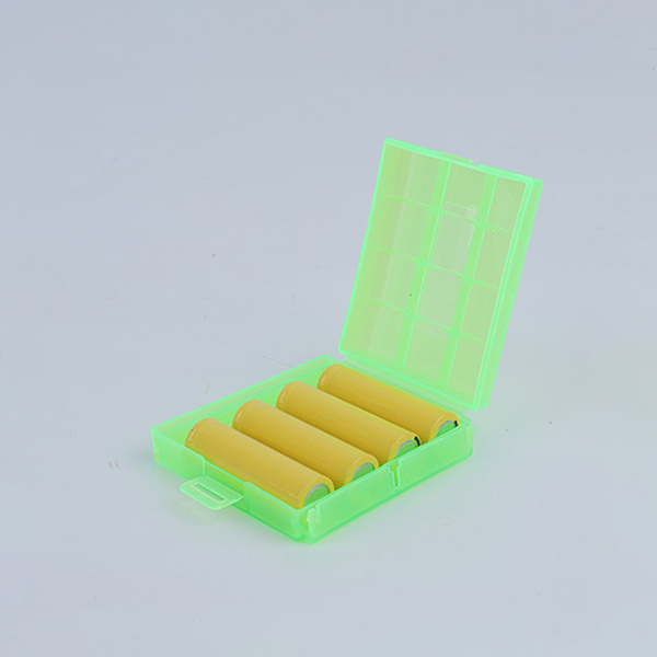 1 stk. batteriopbevaringsboks/boks/organisator/holder til 4x18650 batteri