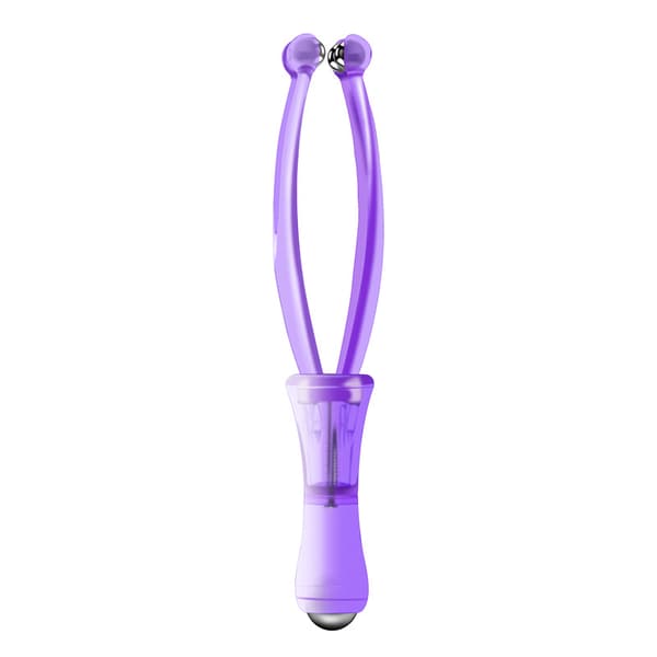 Handhållen Roller Finger Massage Akupunkt Cirkulation Stress Fin Blue