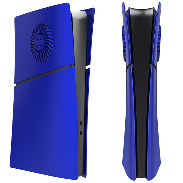 Ansiktsplattor Cover Skal för PS5 Slim Console Fram Baksida Blue-Digital Version