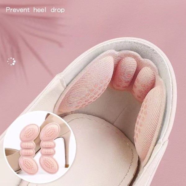 1Pair kenkäpehmusteet korkokengille Kulumista estävät jalkatyynyt Heel Protect Beige