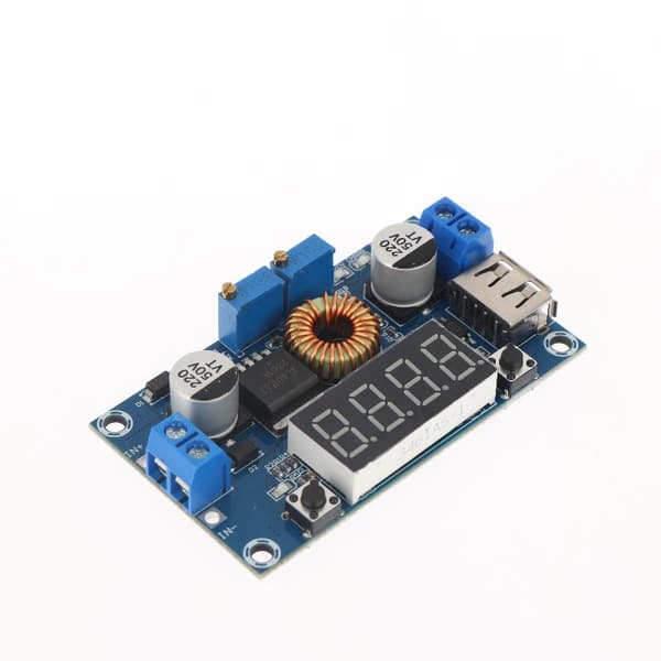1 sæt 5A 75W XL4015 DC-DC-konverter justerbar step-down oplader