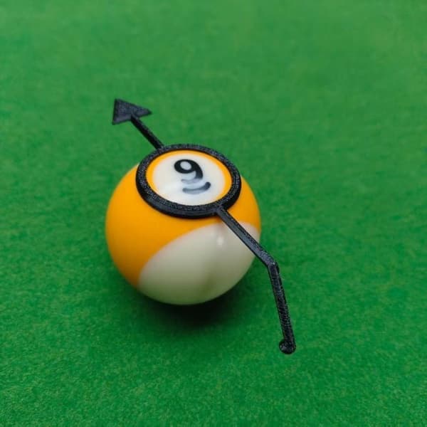 5 stk. Pool Billard Hjælp Træning Sigteguide Kugleposition Markør Yellow 5PCS