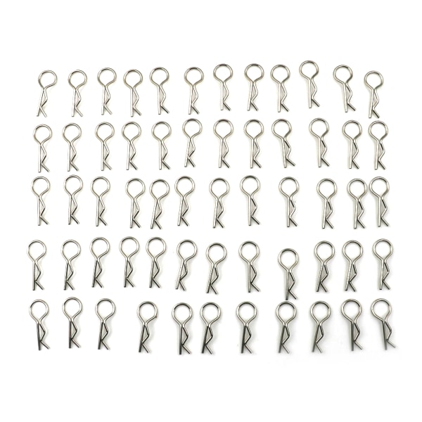 100 stk. rustfrit stål kropsclips Pin Shell til 1/10 1/16 RC HS