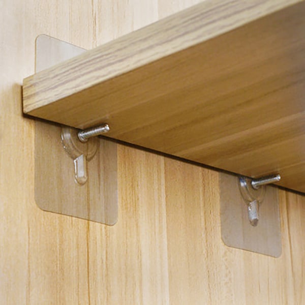 5 stk. Punch-Free Garderobe Lagdelt Skillevæg Sømfri Klæbende L 7*7cm