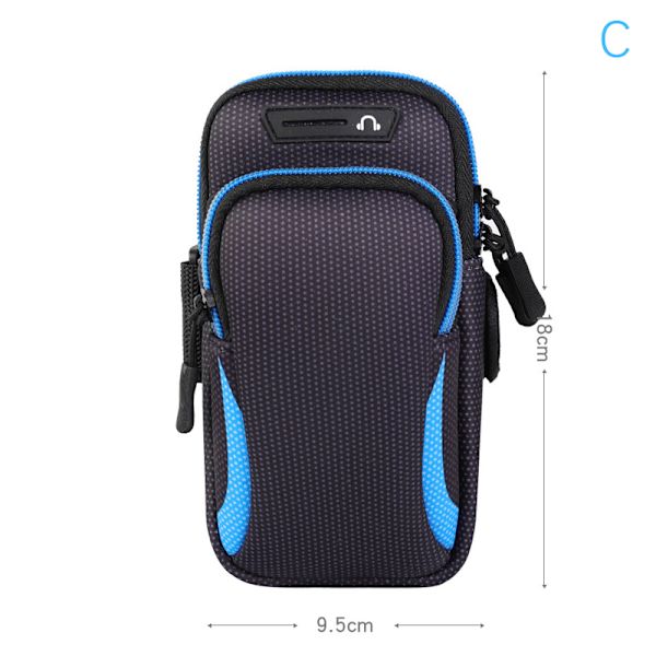 Gym Sport Löpning Jogging Armband Armband Väska Hållare Case Cov C
