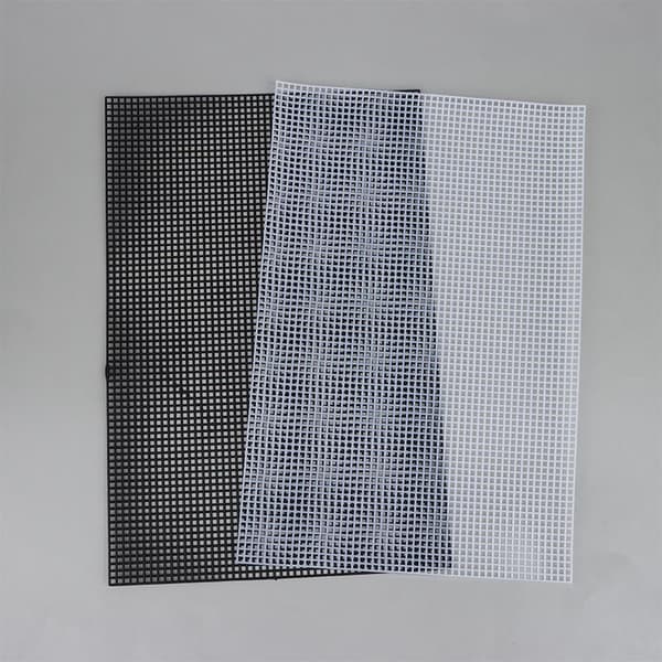 2 STK Syning Plastik Lærredsplader Sort/Hvid Mesh Plader Til D White
