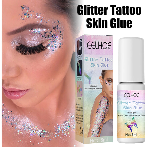 8ml Glitter Skin Glue Face Body Skin Glue Makeup Sequins Glit aeb7 | Fyndiq