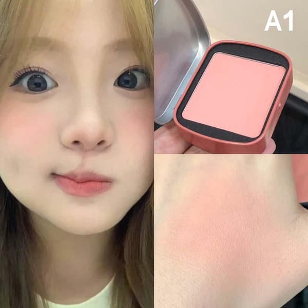 Blush Mud Langtidsholdbar Kindkonturfarve Ansigtsblusher Monokrom A1