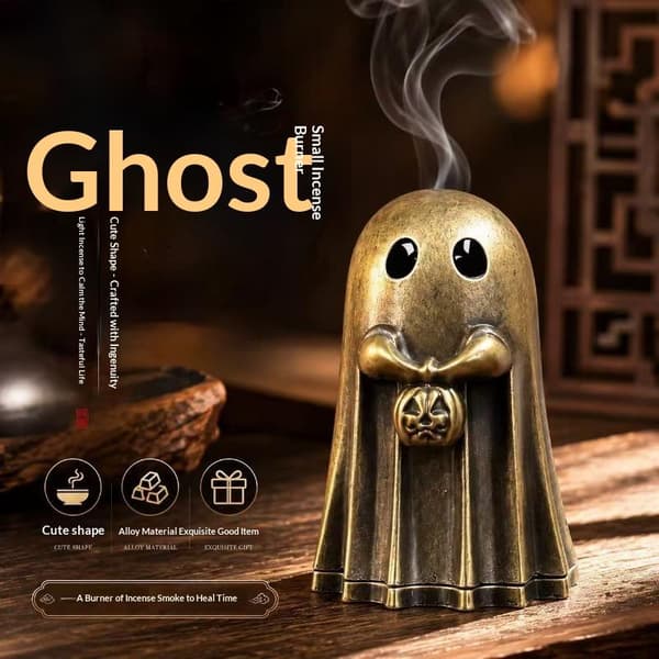 Unik Spöke Pumpa Rökelsehållare Halloween Heminredning Doft