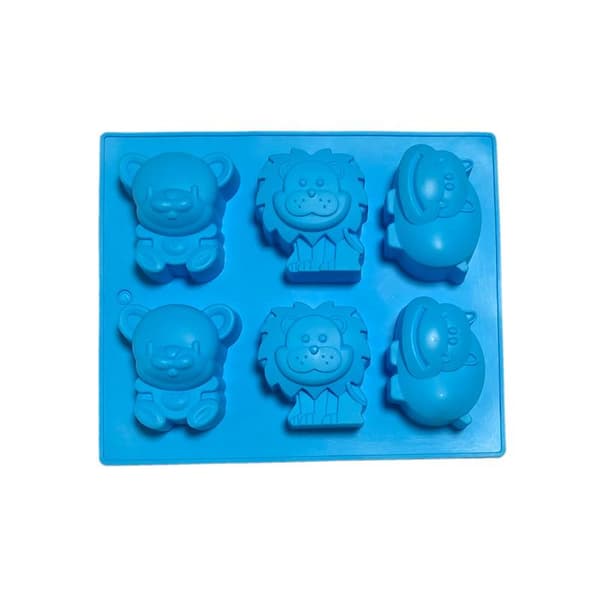 Gelépudding Dessert Mousse Bakform Handgjord Lejon Ko Silikon Blue