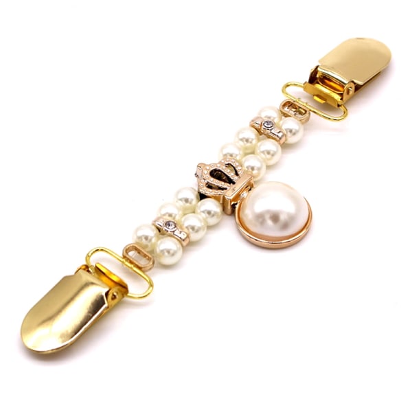 Fashion Pearl Sweater Clip Siden Scarf Button Vintage Duck Clip A2