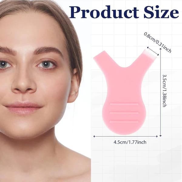 50 stk. makeup øjenvippebørster genanvendelig plastik rensekam Y-form A5