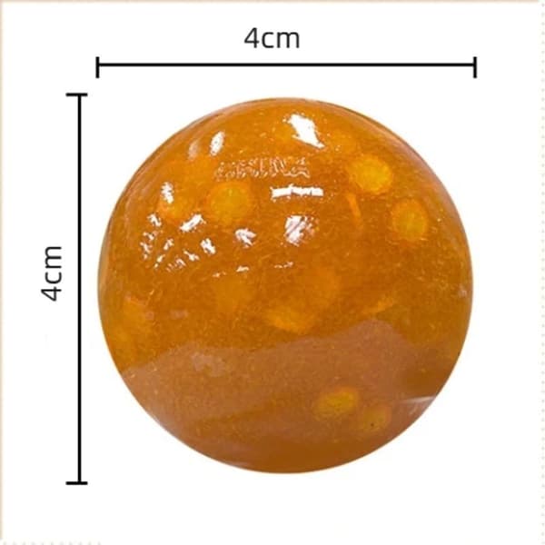3 stk. Frukt Smoothie Lydkontrollert Serie Plast Stressavlastning 6cm Random 1pc