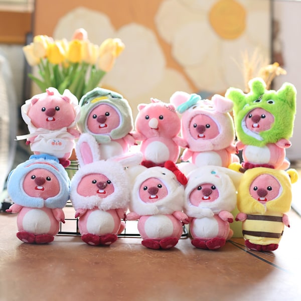 Kawaii Lovely Plush Ruby Transform Sanrio Plushie Doll nøkkelring A6