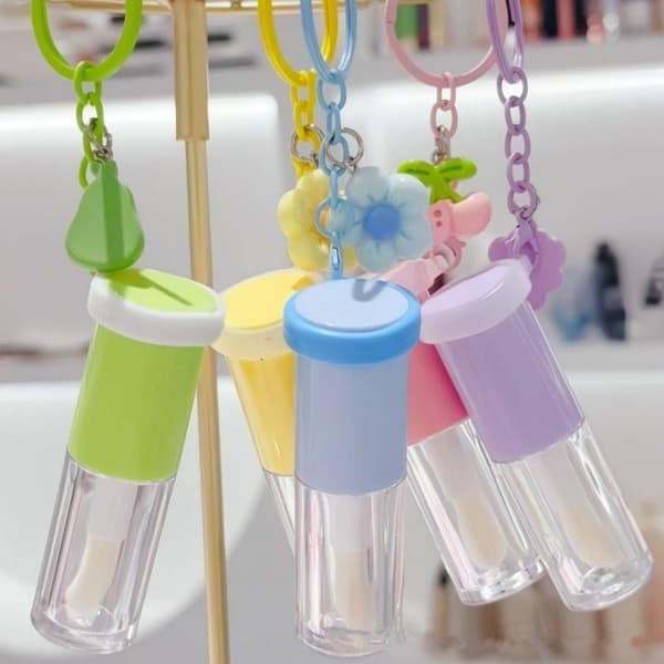 Klare Lipgloss-tuber, påfyllbare, tomme glasur-lipglossbeholdere Blue
