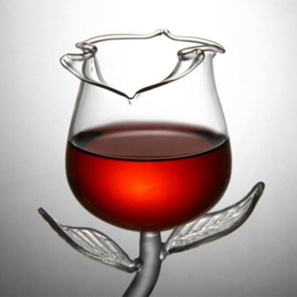 1 ny 100 ml roseformet vinglas rødvinspokal festvin C