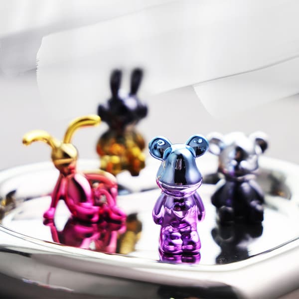 4 STK e Cartoon Bear Car Interior Decorations Car Center Consol A4