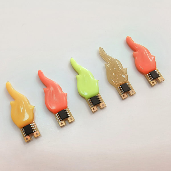 3v Led Cob Flash stearinlys Fleksibel filamentdiode lys Decorati Red