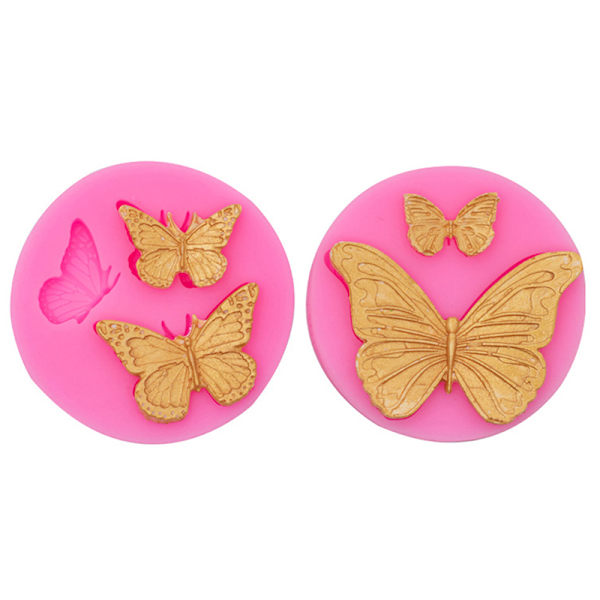 1kpl Butterfly silikonimuotti Mini Butterfly Cake Molds Tee itse Mold A