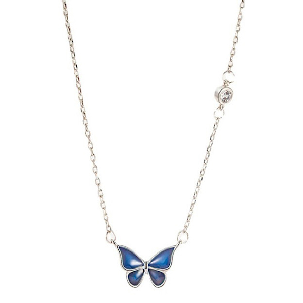 Mood Halsband Butterfly Pendant Halsband Temperaturkontroll C