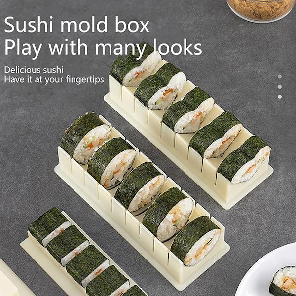 Bärbar DIY Sushi Maker Making Kit Rice Roller Form For Beginn 3