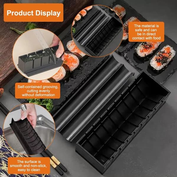 Multifunksjonelt sushilagingssett Komplette sushiformer Sushimaker C