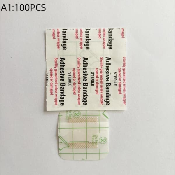 100 kpl 38*38mm läpinäkyvä PU vedenpitävä haavalaastari A4