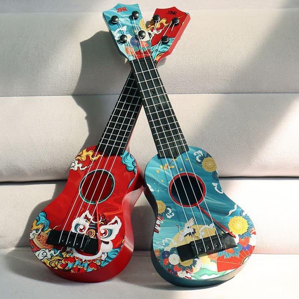 Minigitarr 4 strängar Klassisk Ukulelegitarr Leksak Musikinstrument A3
