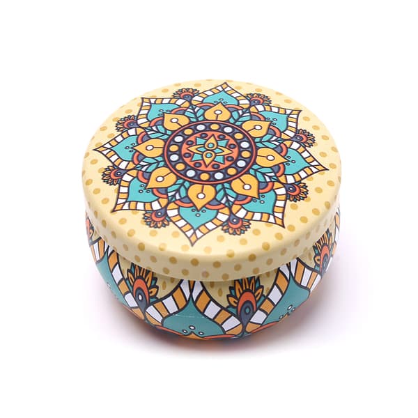 Retro Floral Tin Can Tea Storage Box Candy Gift Case A5