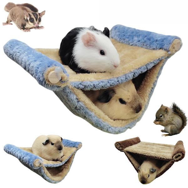 Hamster Hanging House häkki nukkumispesä Lemmikkisänky Rotan Hamsteri Gu  Blue 20*14*10cm 7b98 | Blue | 20*14*10cm | Fyndiq