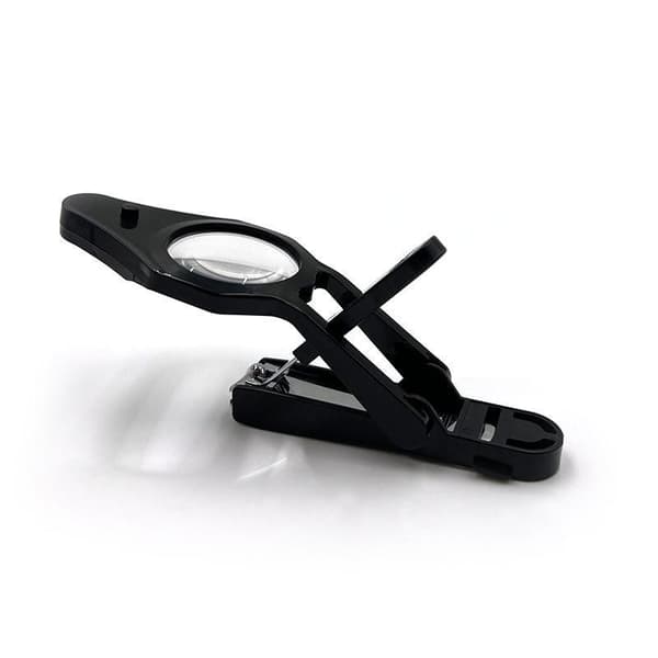 Multifunksjonell negleklipper forstørrelsesglass LED-lampe antisprut For A1