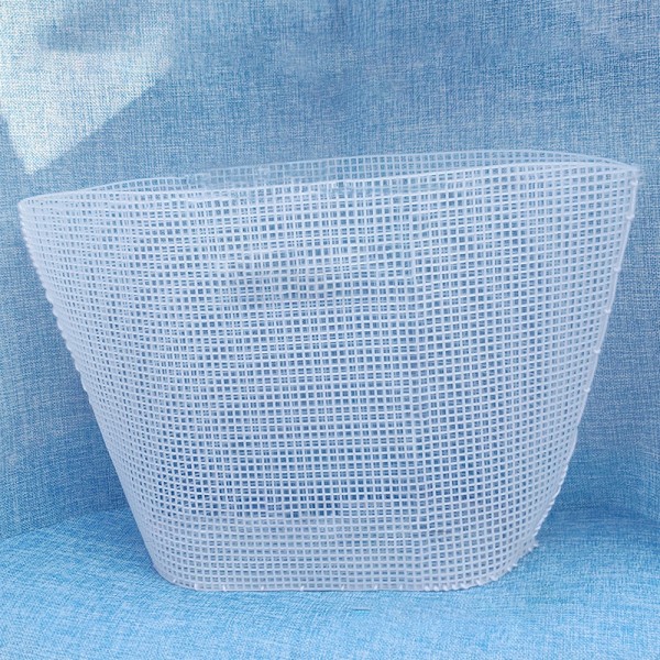 Bucket Bag Ylimääräinen neulonta ja kudonta mesh White 48cm